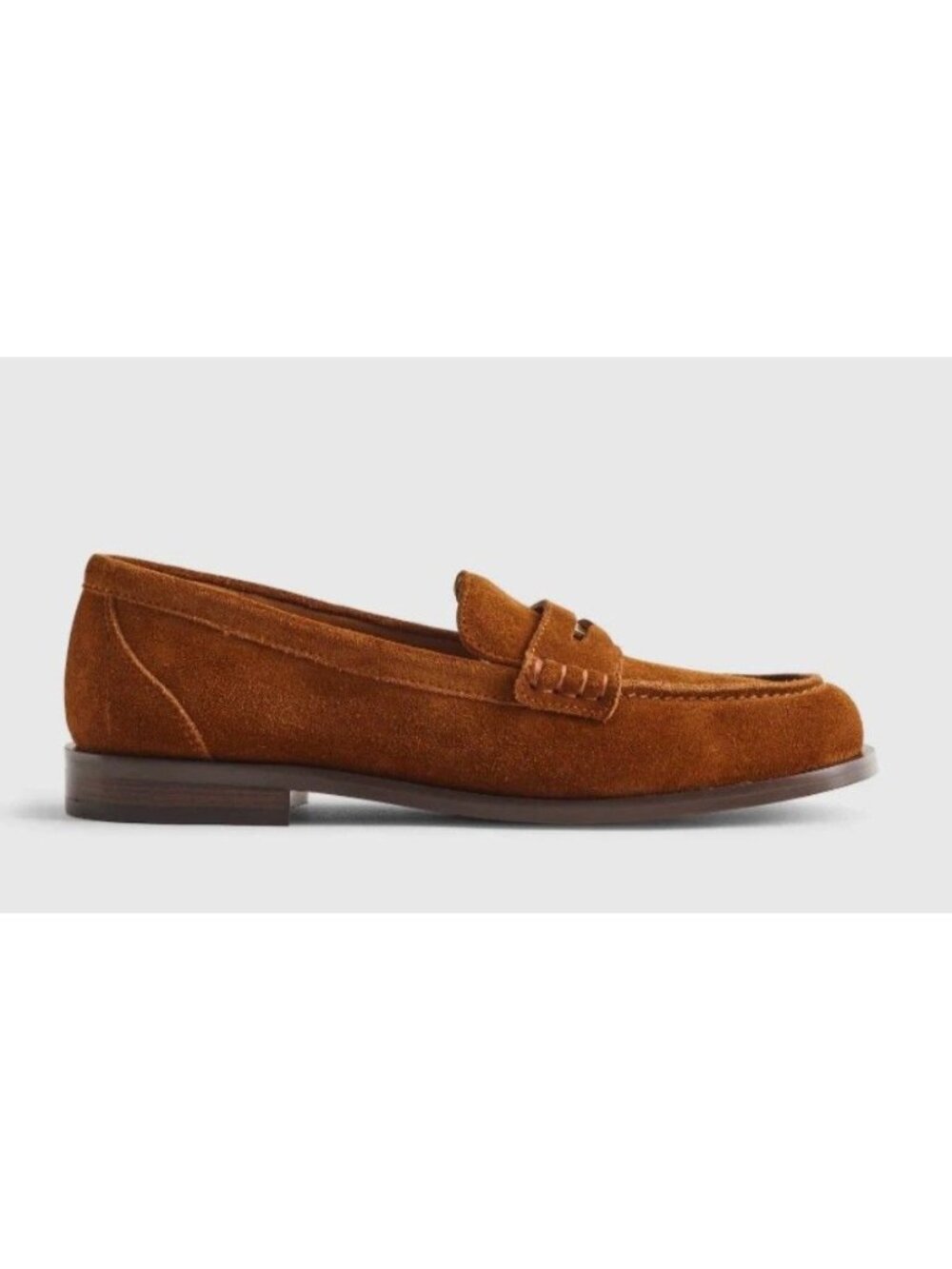Madewell The Grayson Penny Brown Suede Loafer Women's Size 8